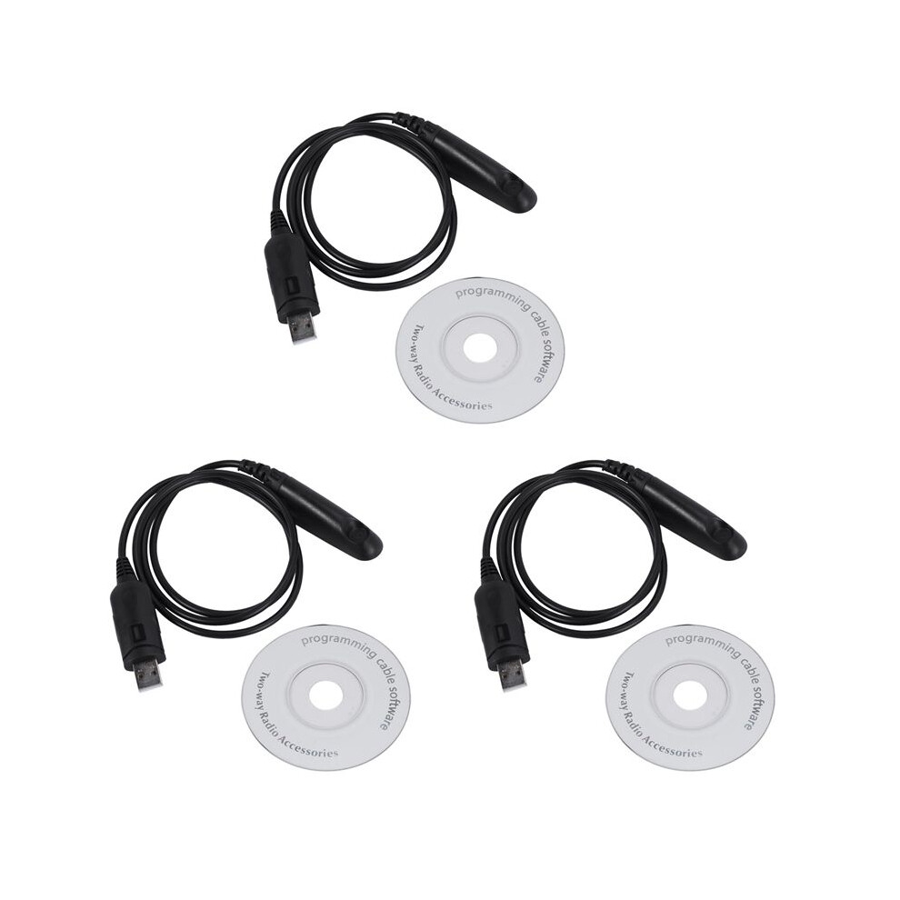 3X Usb Programming Cable For Radio Ht750 Ht1250 Pro5150 Gp328 Gp340 Gp380 Gp640 Gp680 Gp960 Gp1280 Pr860 4713658236986
