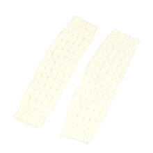 Beenwarmers, modieuze gebreide beenwarmers voor dames, jaren 80 sport, feest, yoga accessoires, wit