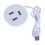 3 Port USB Desktop Embedded Charging Adapter For 3 USB Hubs Computer Desk Splitter Charging Cable Management 1