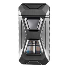 Voice-Activated Induction Lighter, Dualfire Windproof Design, Smart Butane Ignition, Portable for Camping, BBQ, Outdoor Activities, Gift Box Included