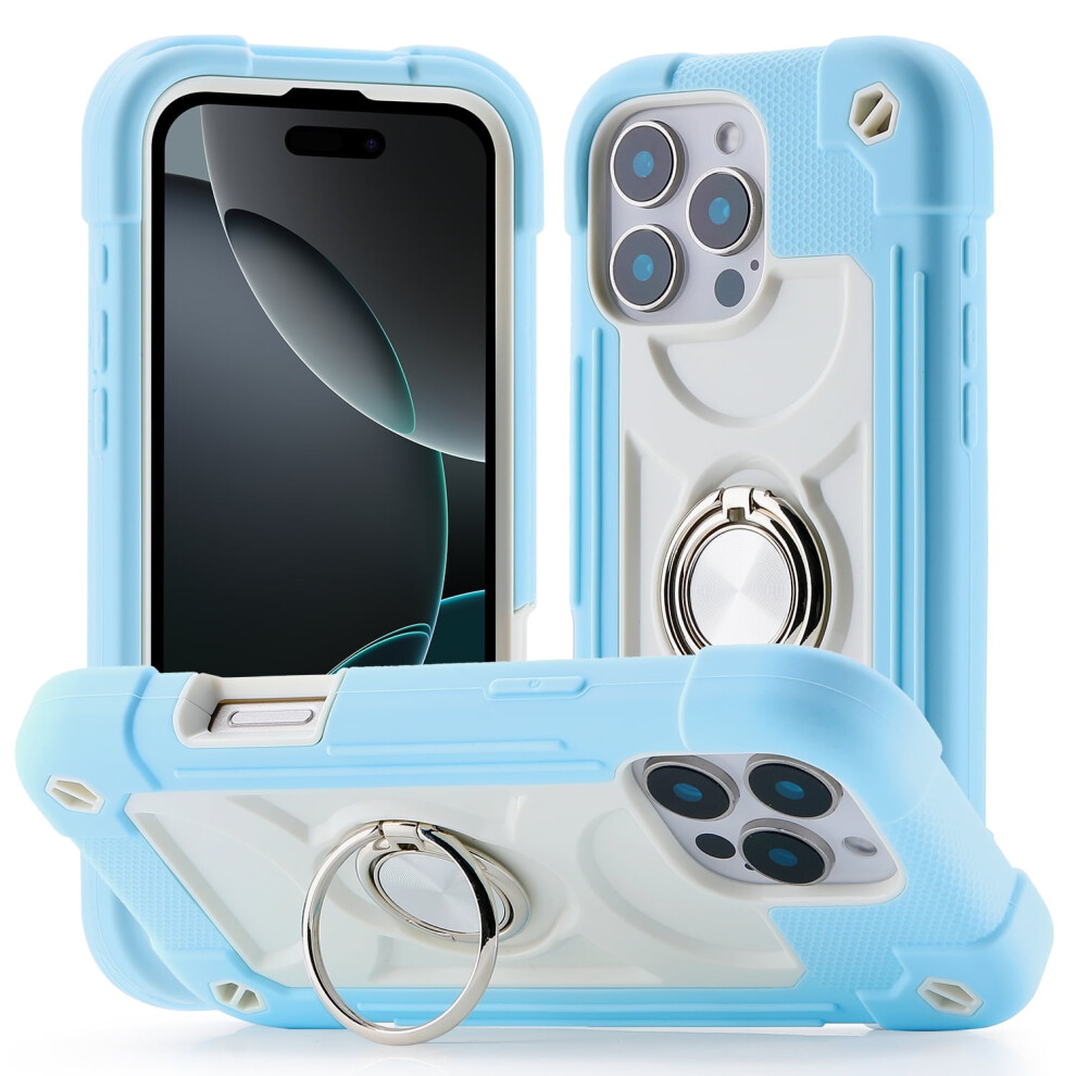 Allytechgroup Military-Grade Phone Case Compatible With Iphone 16 Pro Max Â Shockproof Tpu+Pc, 360 Ring Kickstand, Raised Edges, Drop Protection, 9479868442207