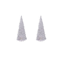 Party Decor 4 Piece Of Christmas Tree Colorful LED Acrylic Night Light In Various Sizes B