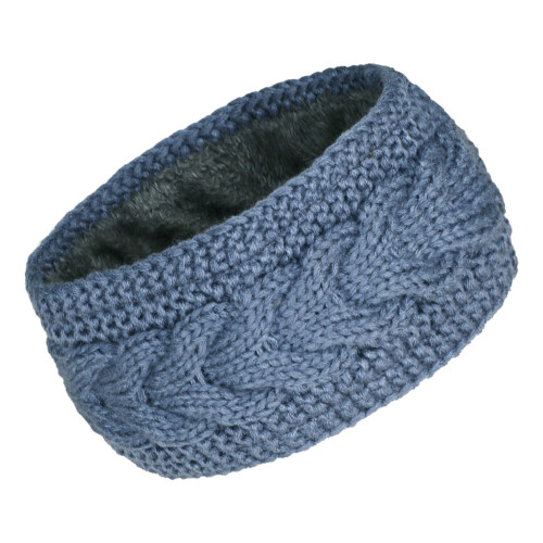 Gestricktes Thermostirnband – mit Acrylfleece gefüttert, 10,6 x 4,7