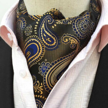 Herre Paisley Blomsterternede Tørklæder Kravat Ascot Slips Bryllup Farverigt Slips