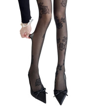 Women Patterned Tights Fishnet Floral Stockings Pattern Leggings Net Pantyhose