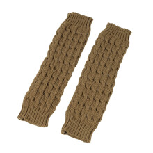 Beenwarmers voor dames, jaren 80 geribbelde gebreide lange sokken voor feestjes en sport, kaki