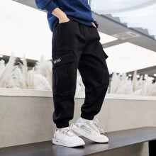 Kids Boys Cargo Pants Boys Jogger Pants High Elastic Waisted with Pocket Classic Fit Boys Active Pants Casual Boys Outfits Size 6-7 Years