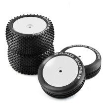 Xray 87mm White Off-Road Tires 4 pcs
