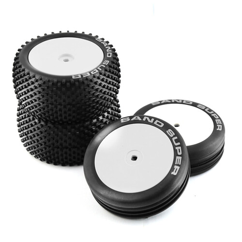 Xray 87mm White Off-Road Tires 4 pcs