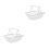 2Pcs Compact Silver Wire Basket Storage Container for Desk Use 5