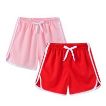 Conjunto com 2 Shorts Esportivos Femininos, Shorts Dolphin de Secagem Rápida para Bebês e Crianças, Shorts de Ginástica/Corrida com Cordão na