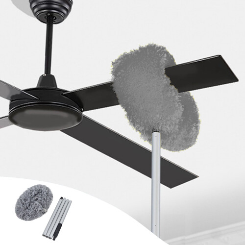 Microfiber Duster, Ceiling Fan Duster, Extension Pole Duster, Multi-Use Cleaning Duster, Lightweight Dust Cleaning Tool for Home and Office