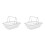 2Pcs Compact Silver Wire Basket Storage Container for Desk Use 7