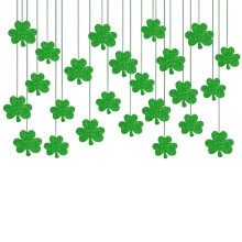 Clover-Themed Festival Banner for Ceiling, Wall, Stage – Party Decoration, Compatible with Event Spaces
