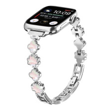 14mm Clover & Mother-of-Pearl Watch Band for Women, Compatible with Apple Watch 38/40/41/42mm Series 1-10