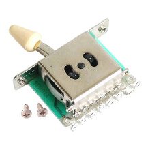 Guitar Pickup Lever Switch with Knob Yellow 3-Way