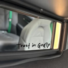 Christian Rear View Mirror Sticker Set Pink 4pcs