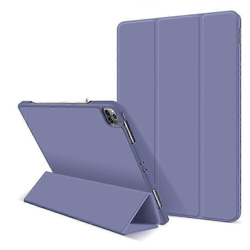 (PURPLE) Protective Case For iPad Pro 12.9inch Case With Pencil Holder