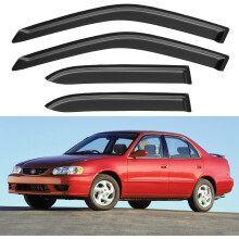 Osłony okienne, osłony przeciwdeszczowe, osłony do Toyoty Corolli Sedan z lat 1998-2002, osłony okienne z kanałem wentylacyjnym, osłony