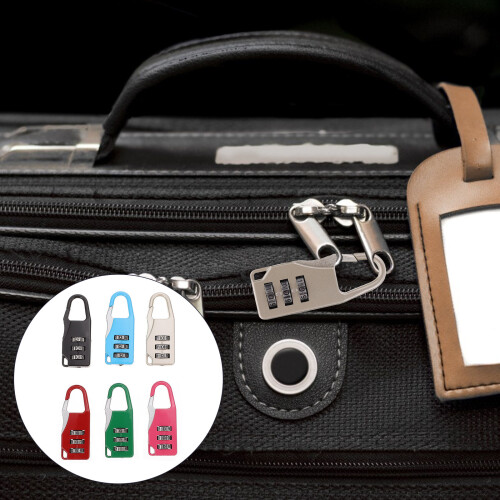 6 mini cadenas à code numérique multicolores pour bagages et outils 2