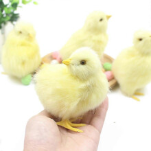 Chick Toy with Crowing Mock Chick Easter Decoration Diy Miniature Chicken Garden Decoration Home Easter Party Decoration