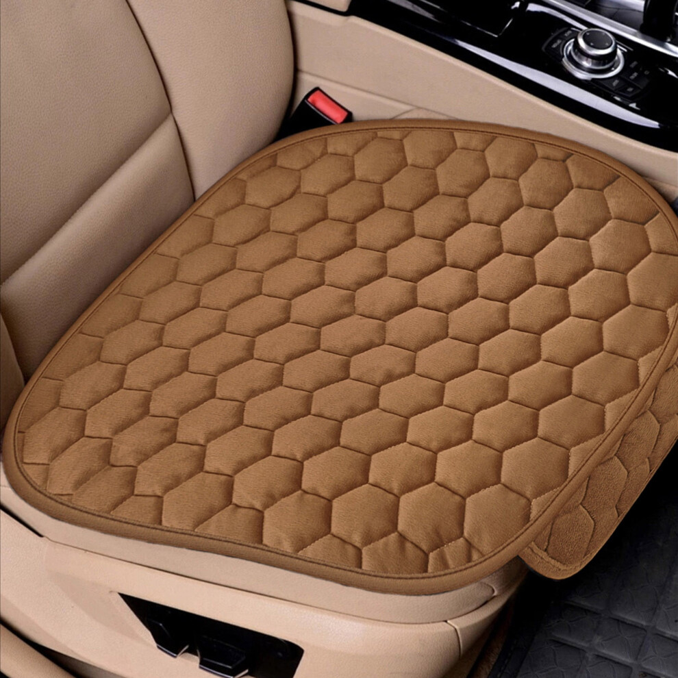 Up To 40% Off Auto Seat Cushion Car Seat Cushion Winter Plush No Backrest No Binding Warm Cushion Car Cushion 2Pc 9479868989832