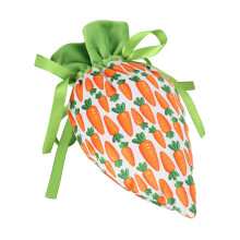 10pcs Easter Egg Bunny Carrot Bag Candy Bag Packaging Bag 4.7" x 7.5" Goody Treat Bags for Egg Hunt Outdoor Party Favor Supplies