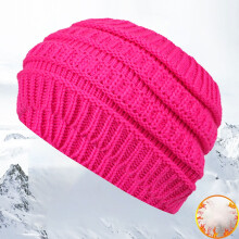 Women's Knitted Wool Headband with Wide Edge & Ear Protection – Pink, Warm Winter Hairband, Compatible with All Hair Types