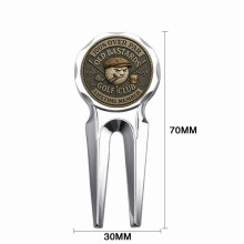 Golf Divot Repair Tool and Ball Marker Metal Portable