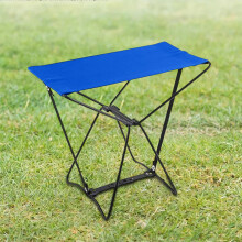 Oxford Cloth Folding Stool 1Pcs Portable Folding Stool Oxford Cloth Seat 90kg Capacity Outdoor Fishing Camping Travel Resting Chair(Blue)
