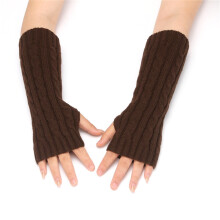 Winter Gloves for Women – Knitted Plush, Windproof, Thickened, Fingered & Fingerless, Compatible with Touchscreen