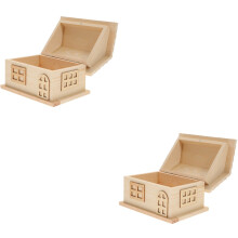 Set of 2 Desktop Organiser Storage Holder Fan Faux Baby Office