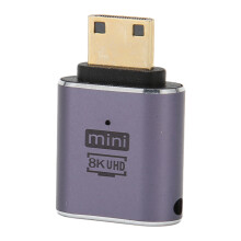 Adattatore HDMI Type C UHD2.1 8K@60Hz 4K@120Hz con supporto e indicatore