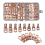 70pcs Wire Lug Connector Ring SC6-25 Copper Connectors Bare Cable Kit 1