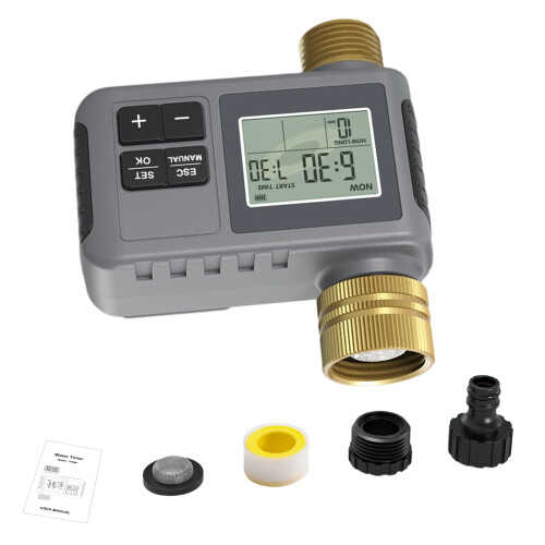 Automatic Garden Sprinkler Timer With 360Rotatable Connector