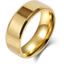 Anillo de boda de acero inoxidable para hombre y mujer, de 4 mm a 10 mm.