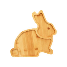 Serviertablett aus Holz mit Tiermotiven, ideal für Süßigkeiten, Obst und Partys, Kinder, Desserts, Tischdekoration und zum Snacken.