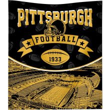 Football Team Color Throw Blanket 50x60" Flannel – Lightweight, Cozy, Warm, for Sofa, Bedroom, Travel – RED