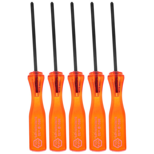 2 PCS Tri Prong Screwdriver Three Point Red Set DS Repair Tool