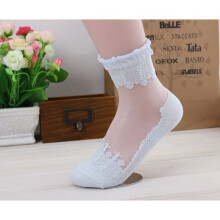 iOPQO Summer Socks for Women, Nylon Socks for Women, Womens Socks Ankle, Ankle Socks for Women, See Through Socks, Blue One Size