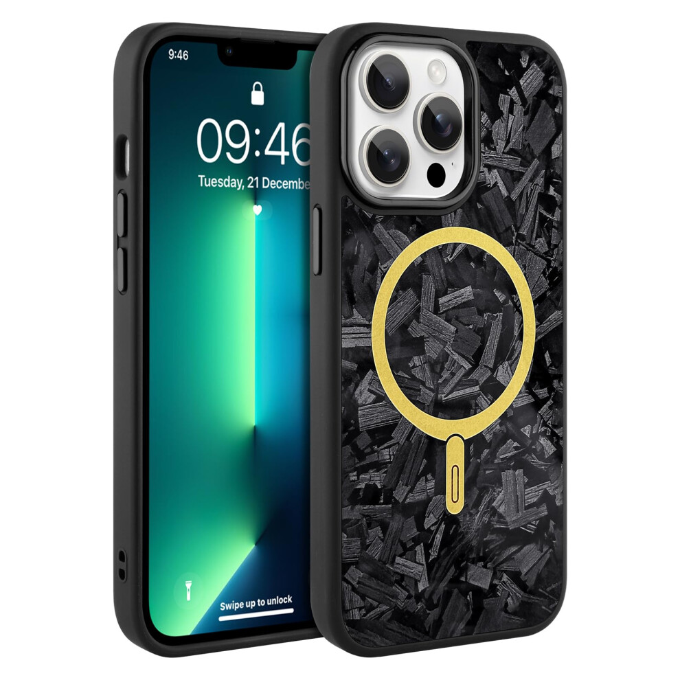 Magsafe Compatible Case For Iphone 13 Pro Max, Shockproof Slim Magnetic Protective Cover With Antiyellow Durable Finish, Black 9771547587965