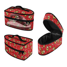 Travel Iron Storage Case Travel Case with Zipper Handheld Candy Cane Pattern, Case Only