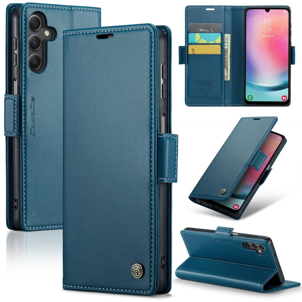 Caseme Leather Wallet Case For Compatible With Samsung Galaxy A24 4G Â Rfid Blocking, Magnetic Clasp, Kickstand, Card Holder 9028731610771