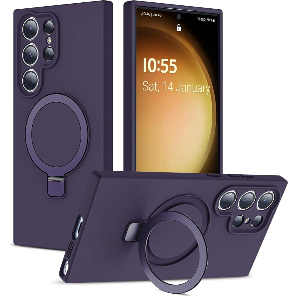 Compatible With Samsung Galaxy S24 Ultra Case: Magnetic Invisible Ring Stand, Magsafe-Compatible, Military-Grade Drop Protection 9028731707273