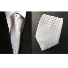 Bredt herreslips med paisley-blomstermønster og jacquardmønstret mønster til bryllup og formelt brug