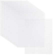 20 ark plastiklærred, 13x10,2 tommer, 7CT transparent netlærred til broderi