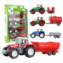 Toddler Toys Truck Toy Tractor With Trailers 4 Piece Farm Toy Car Set Kids Toys