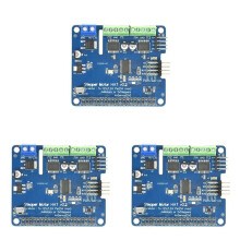 3X Stepper Motor HAT V0.2+Robot Expansion Board Stepper/Motor/Servo for Raspberry Pi 3B/3B+