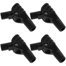 Black Plastic Tent Joints for Outdoor Adventure 4Pcs