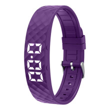 Bracelet connecté avec rappel par vibration, suivi du sommeil et des activités sportives, rechargeable et étanche – Compatible iOS/Android